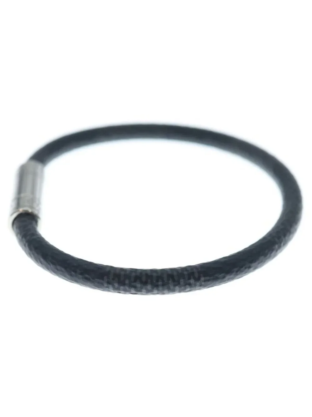 Louis Vuitton Damier Bracelet Keep It Black Silver